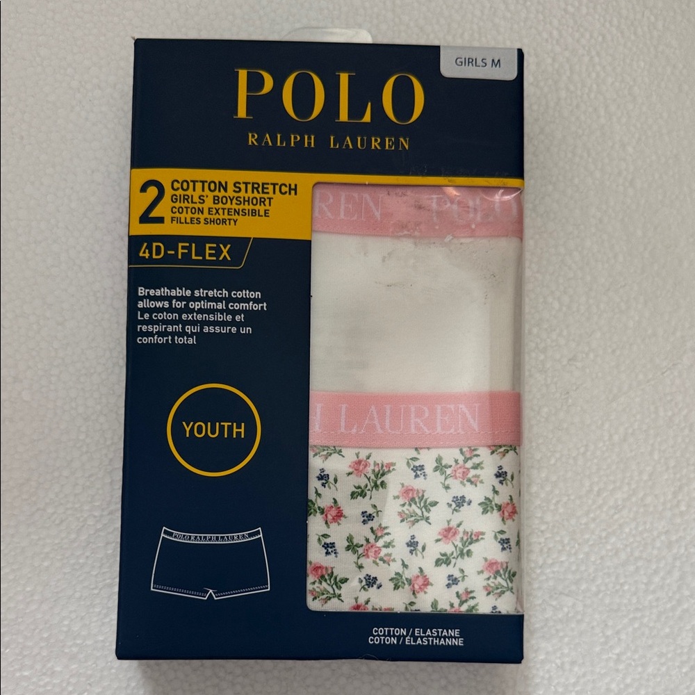 Ralph Lauren Floral Boyshorts - Pink and White